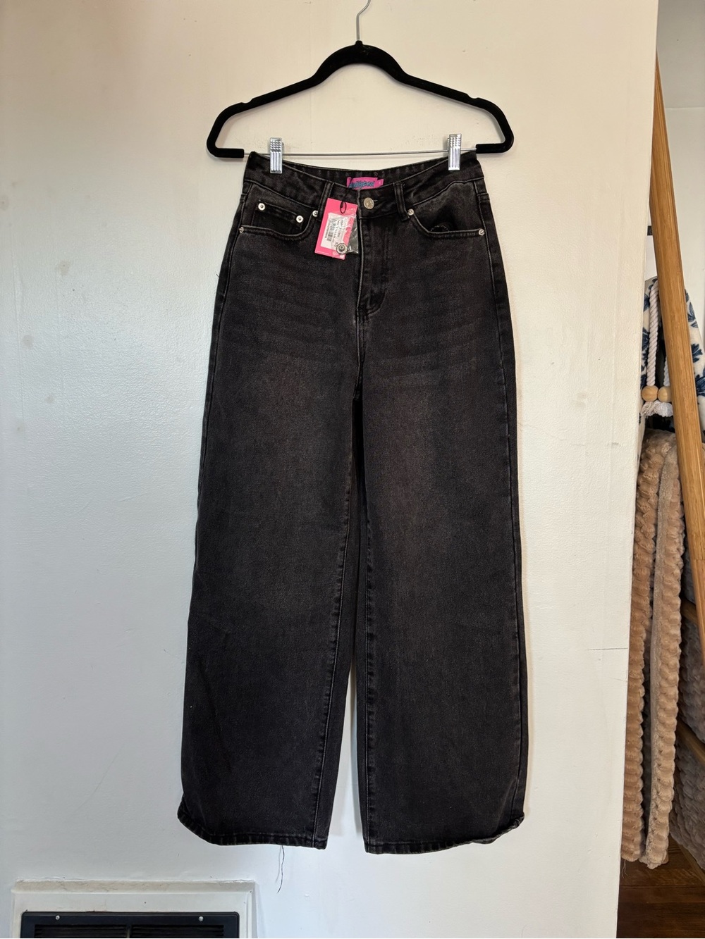 NWT Edikted Braya Wide Leg XS Black